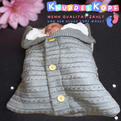 Baby-Schlafsack mit Kinderwagen-Handlauf 2er Set KnuddelKopf